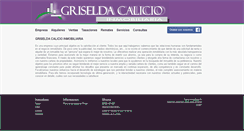 Desktop Screenshot of calicioinmobiliaria.com.ar